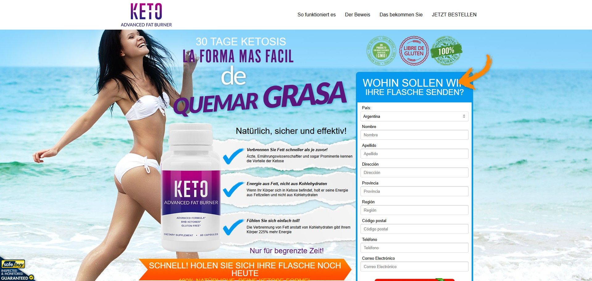 Keto Advanced Fat Burner Produktas