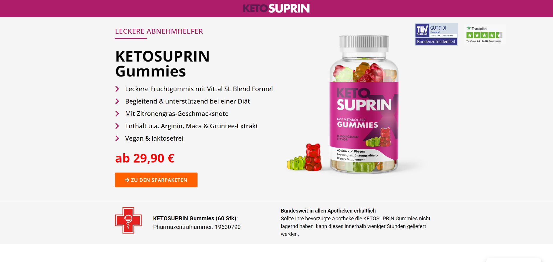 KetoSuprin Produktas