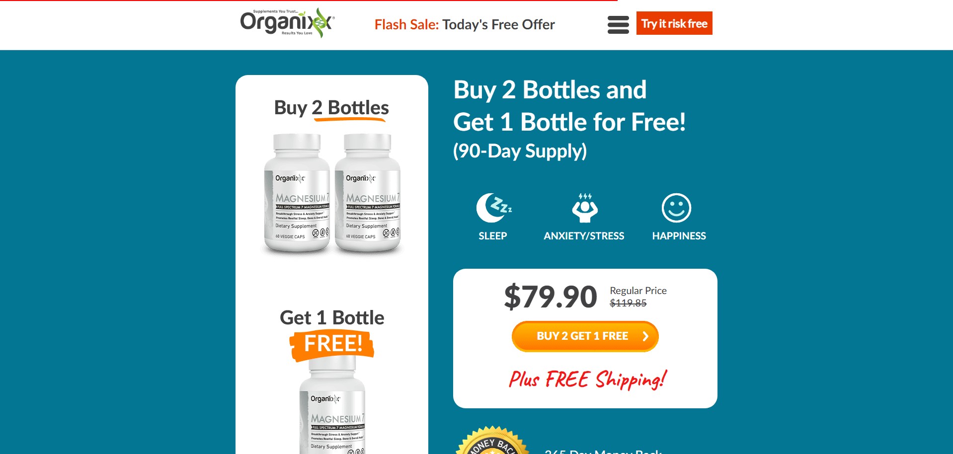 Organixx Magnesium 7 Produktas