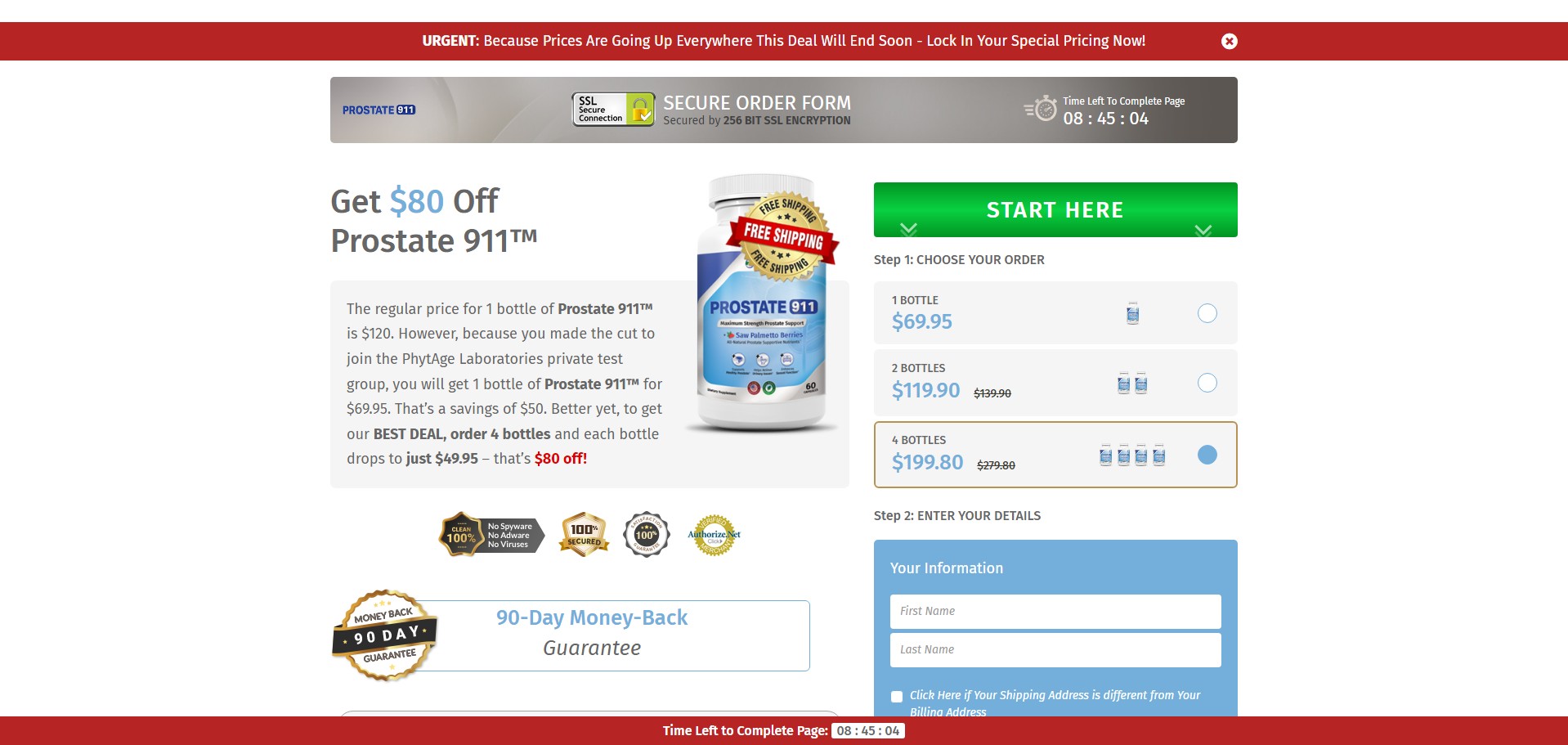 Prostate 911 Produktas