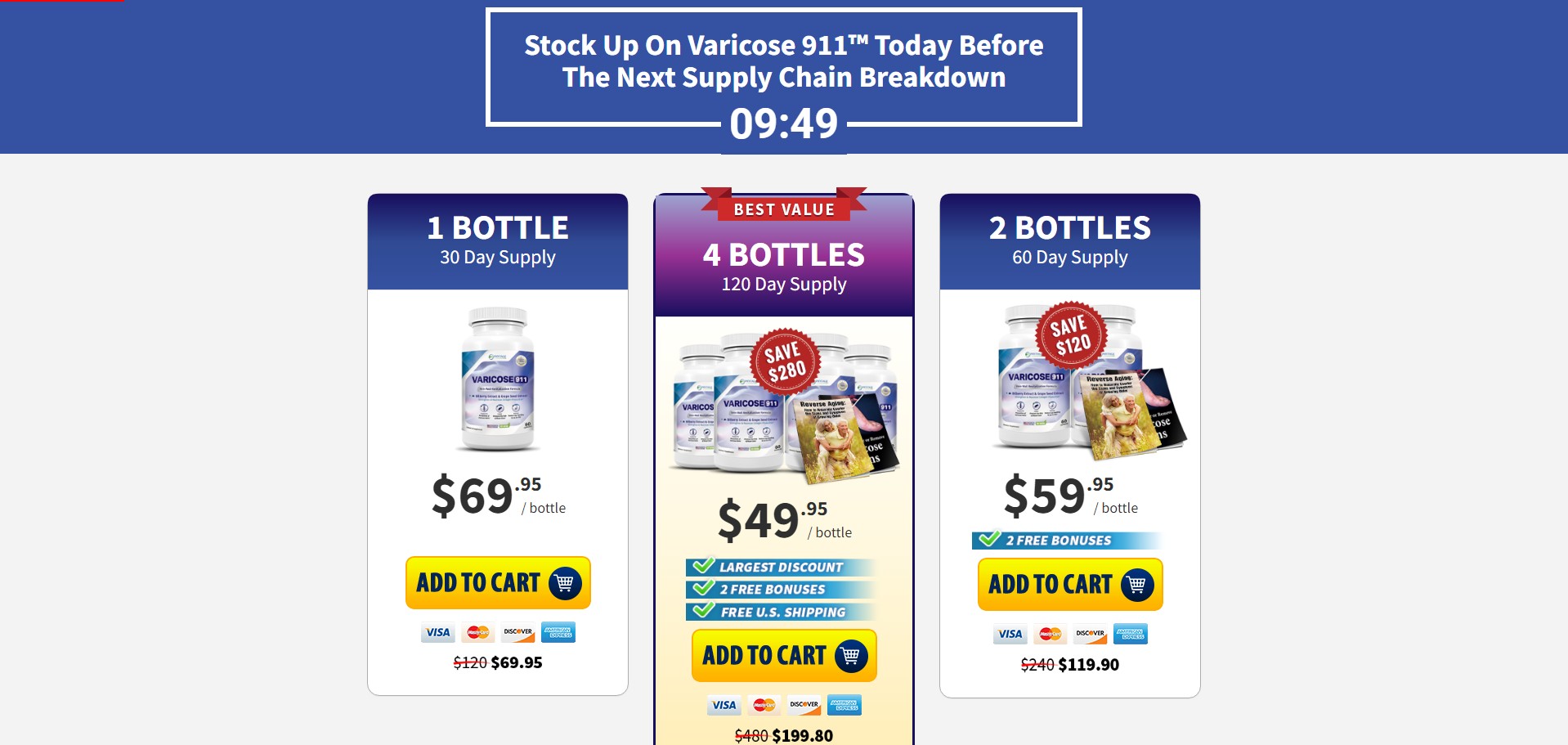 Varicose 911 Produktas